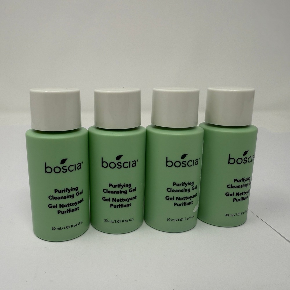 Boscia Purifying Cleansing Gel 1.01 oz Travel Size Mini NEW Lot of 4